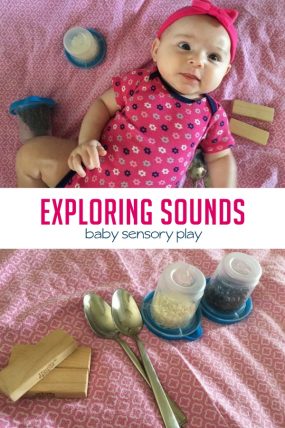 Sensory play is such an important part of baby play, and this activity from Julie is a perfect way to explore sound with your little one!