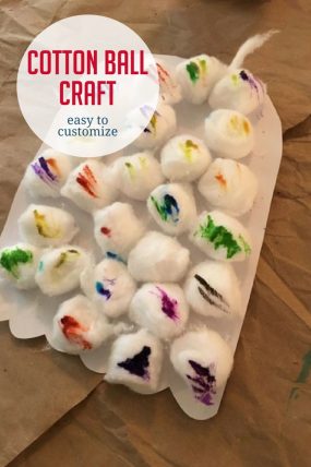 Make an easy and fun cotton ball craft that perfect for all ages!