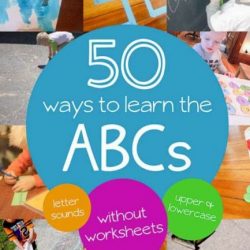 Hands On As We Grow- 50 Ways to Learn ABCs