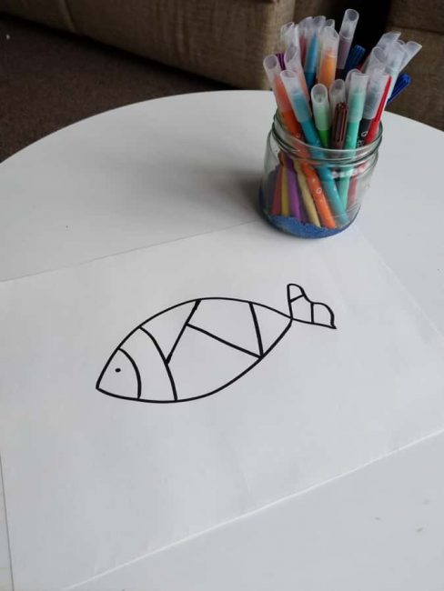 Easy Zentangle Drawing Inspired Art Activity for Kids