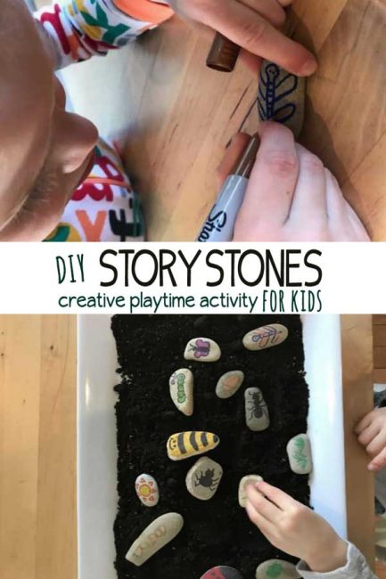 Create your own set of DIY story stones to spark endless creative play and storytelling!