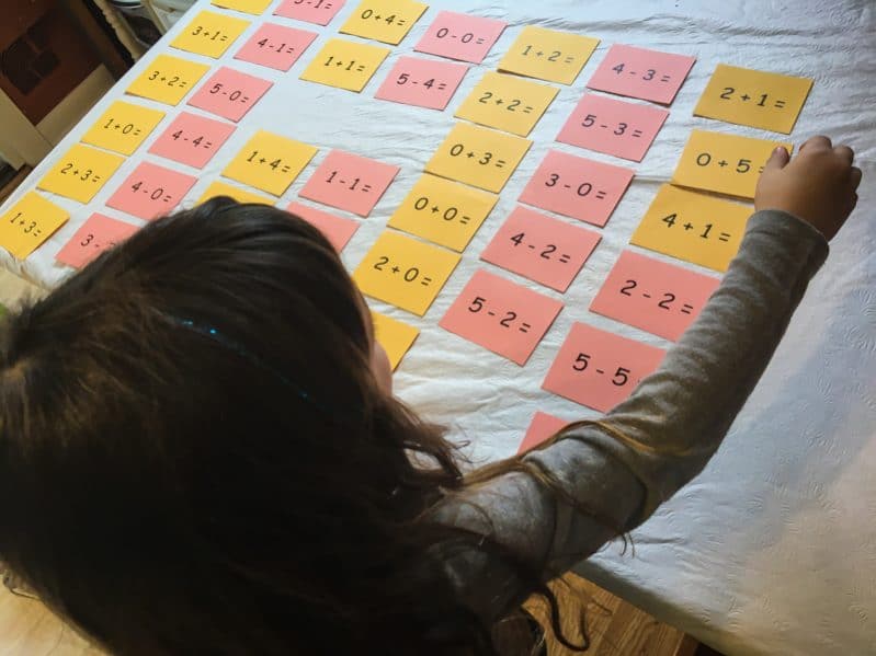 Learn kindergarten math facts with a fun game!