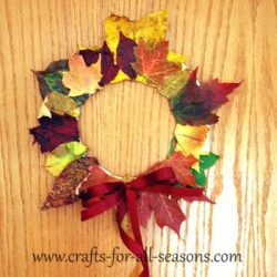Leaf Wreath- Crafts For All Seasons