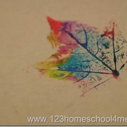 Marker Leaf Print- 123 Homeschool 4 Me