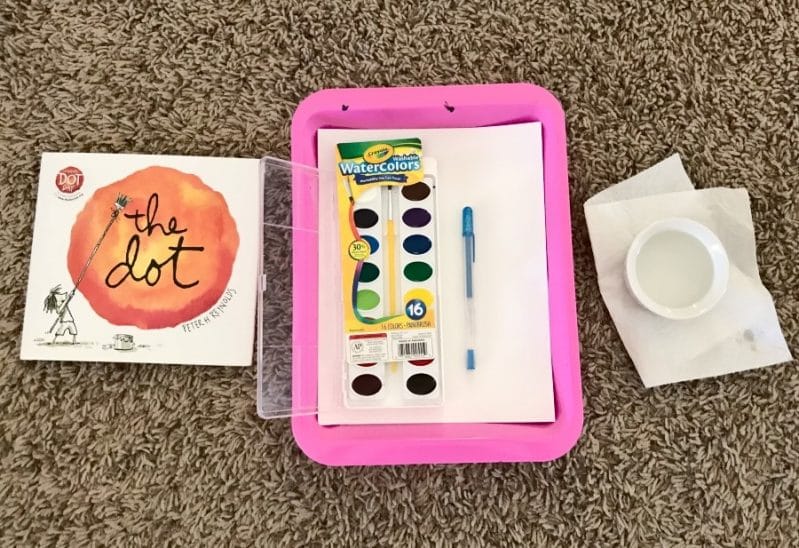 Enjoy an abstract art activity based on "The Dot" by Peter H. Reynolds!
