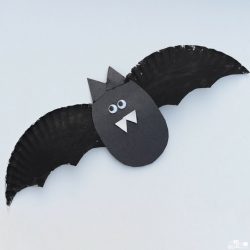 Paper Plate Bat- A Dab of Glue Will Do