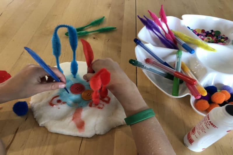 Create 3D art with a fun sensory play dough art activity for kids of all ages!
