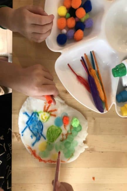 Create 3D art with a fun sensory play dough art activity for kids of all ages!