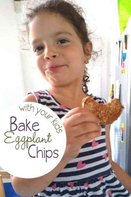 Make yummy crispy eggplant chips with an easy kid-friendly recipe!