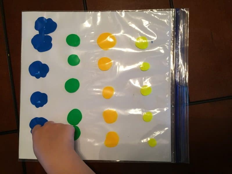 Teaching skip counting? Your child will love this unique and artistic skip counting activity! Squish paint and practice counting as you create art!