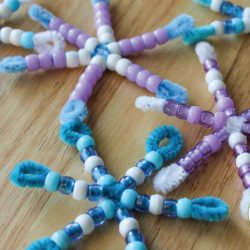 Beaded Snowflake- Early Learning Ideas