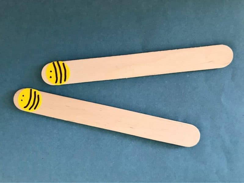 DIY your own bees for an easy honey hunt book based activity!