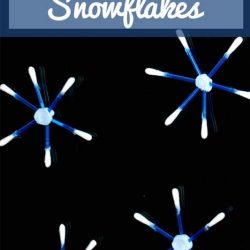 Cotton Bud Snowflakes- Hands On As We Grow