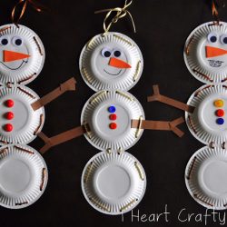 Snowman Lacing- I Heart Crafty Things