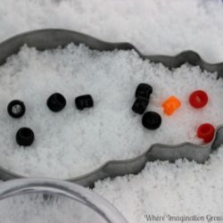 Snowman Sensory Bin- Where Imagination Grows