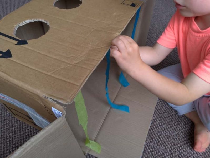 Decorate your DIY sensory box guessing game however you prefer!