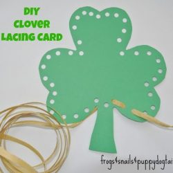 Clover Lacing Card- Carrots are Orange