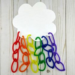 Pipe Cleaner Rainbow Chain- Preschool Inspirations