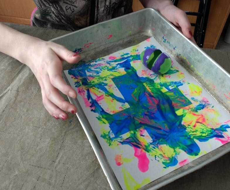 Roll and paint with a cool Easter egg painting activity!