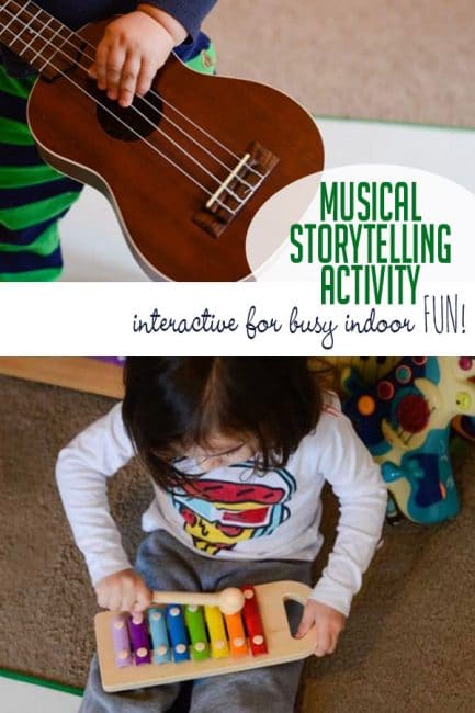 Tell a story using music! Even the busiest of kids will love this creative literacy activity!