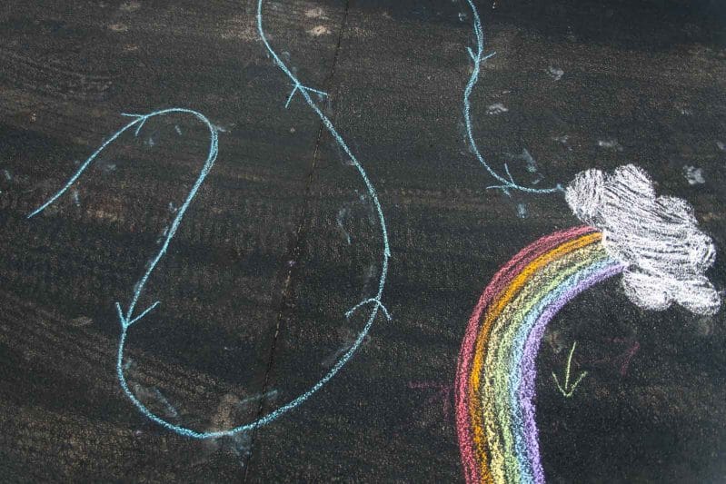 Can your kids jump over the rainbow? Add this fun element to your gross motor obstacle course!