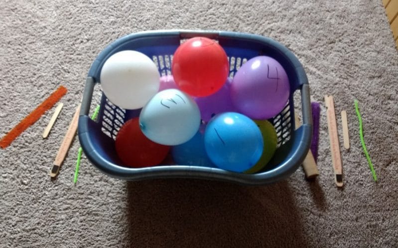 Set up your crazy fun balloon activity race game!
