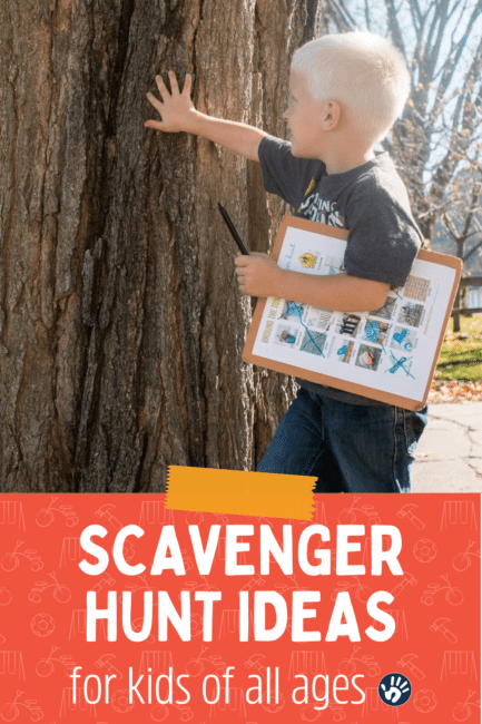 Turn literally anything, from colors to flowers to things around town, into a cool, creative and hands-on scavenger hunt activity for kids! Get started with 30+ ideas!