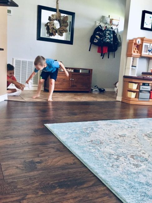 This scooting pillow case race is the perfect solution for indoor gross motor fun! Your kids will love this fast-paced indoor play challenge!
