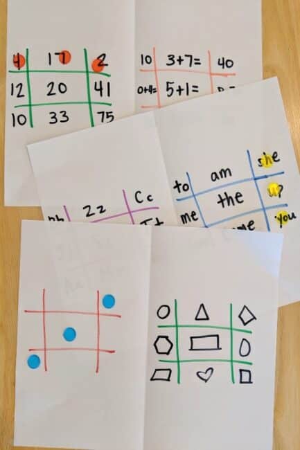 Make learning fun with a. simple twist on tic-tac-toe!