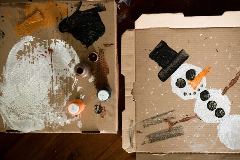 DIY a bit of winter with a fun recycling art activity!