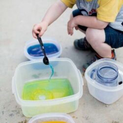Colored Water Transfer Play