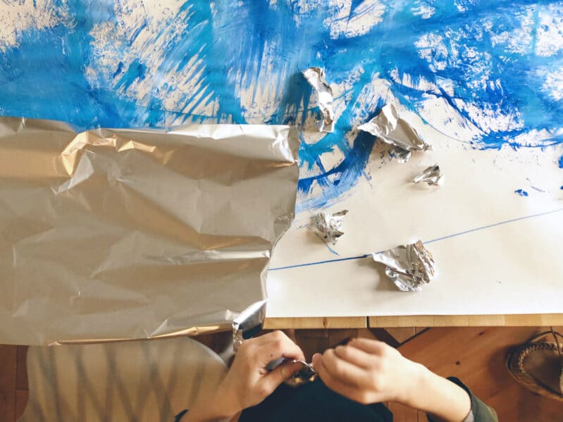 Add tin foil or other materials to make your art 3D!