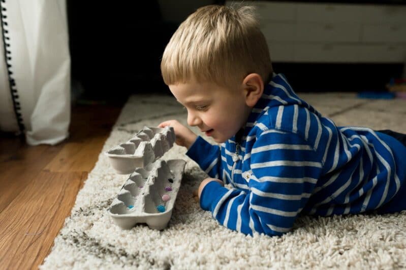 Build focus and concentration skills with a simple DIY memory matching game for kids!