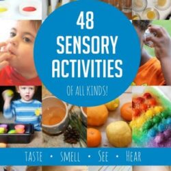 48 sensory activities from Hands On As We Grow