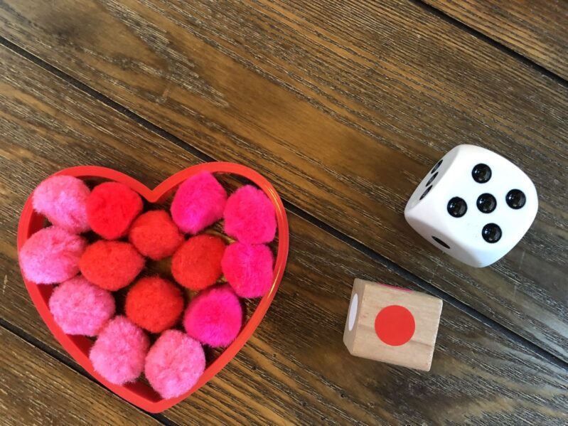 Play a quick and easy counting game for Valentine's Day with your kids!