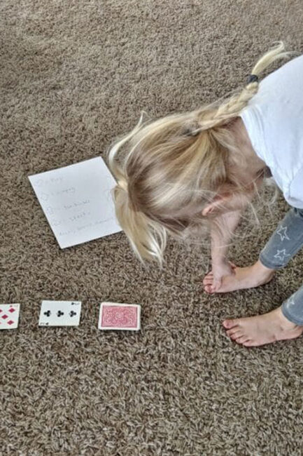 Grab a pack of cards for some fun games to play with cards to get kids moving and learning!