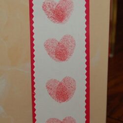 Crafts For All Seasons- Thumbprint Heart Bookmark