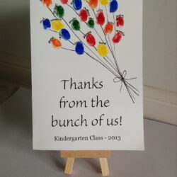 Paging Fun Mums- Fingerprint Balloons Card