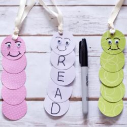The Spruce Crafts- Bookworm Bookmarks