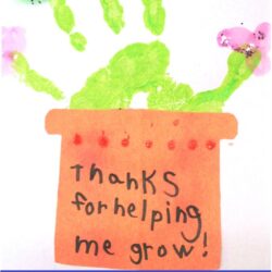 There's Just One Mommy- Handprint Plant Card