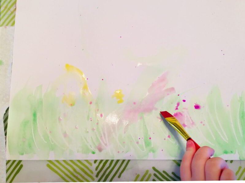 splatter painting is a simple and easy watercolor technique for kids to learn