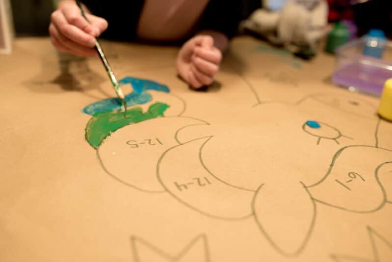 We love this fun painting activity for kids that also works on learning concepts!