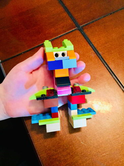 Keep creating with a simple 3D to 2D LEGO drawing art idea for kids!