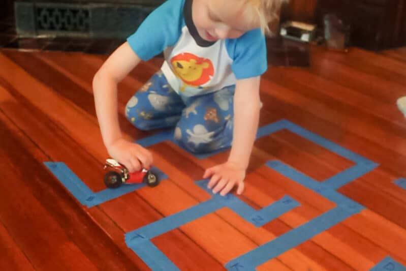 Floor Tape Letters - I Can Teach My Child!