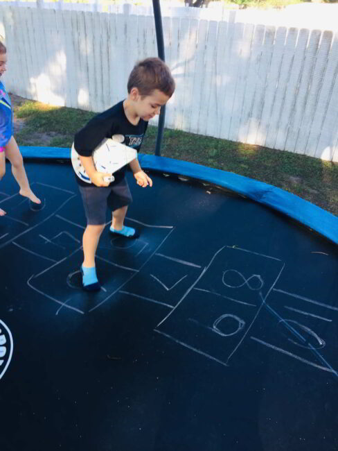 Trampoline game for kids