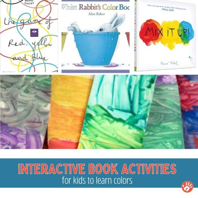Practice color recognition and learn more about colors with these interactive books and activities. These books are all fun on their own. But, the additional activities add to the experience.