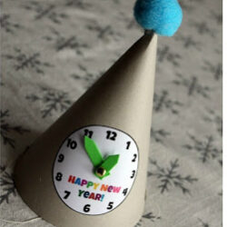 DIY Clock Hat - Reading Confetti
