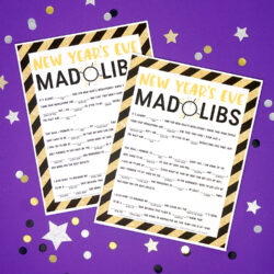 New Years Eve Mad Libs - Happiness is Homemade