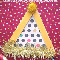 Popsicle Stick Party Hats - Glued to My Crafts Blog