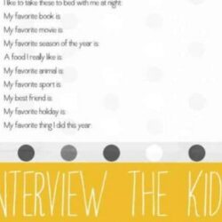 Year End Interview Questions for Kids - Hands On As We Grow